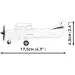 COBI: Aeronava Cessna 172 Skyhawk albă, set de construcție (26620)