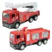 Camion de pompieri: Camion de pompieri cu spatele în două variante de 14cm