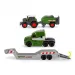 Camion mic de transport cu tractor Fendt și presă de balotat - Dickie Toys