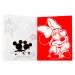 Canenco: Artă din fetru cu Minnie Mouse și carte de colorat