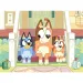 Cățeii Bluey pe scări 2 în 1 puzzle eco mini cu 48 de piese și carte de colorat 35x25cm - Lisciani
