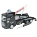 City Truck: Camion de salvare cu roți pivotante, transformabil, cu semne de camion, 19cm