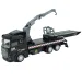 City Truck: Camion de salvare cu roți pivotante, transformabil, cu semne de camion, 19cm