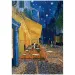 Colecția Muzeului: Van Gogh - Terasa cafenelei noaptea puzzle de 1000 de piese cu poster - Clementoni