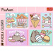 Descoperă pisica Pusheen - set de 4 puzzle-uri de câte 250 de piese - Trefl
