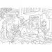Disney Pinocchio 2 în 1 maxi puzzle de 35 piese și carte de colorat 70x50cm - Lisciani