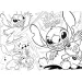 Disney Stitch 2 în 1 maxi puzzle de 24 de piese și carte de colorat 70x50cm - Lisciani