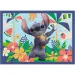 Disney: Vacanța lui Stitch - puzzle 4 în 1 - Trefl
