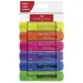 Faber-Castell: 1546 Neon fluorescent set de 6 markere pentru evidențiere
