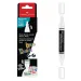 Faber-Castell: Black Edition Shake &amp; Paint marker alb cu două capete, de 3 mm și 1 mm