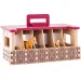 Faunica: Set de joacă grajd de cai din lemn cu 3 figurine – Woodyland