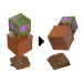 Figurină surpriză Minecraft în cutie de depozitare - Stejar - Mattel