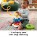 Fisher-Price: Piramida inelară senzorială Rock-A-Stack™ - Mattel