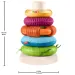 Fisher-Price: Piramida inelară senzorială Rock-A-Stack™ - Mattel
