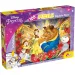 Frumoasa și Bestia 2 în 1 puzzle de 108 piese și carte de colorat 50x35cm - Lisciani
