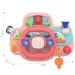 Happy World: Volan multifuncțional în culoarea roz cu efecte de lumină și sunet 23x17,5cm