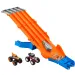 Hot Wheels Monster Trucks: Set de urmărire cu 2 mașinuțe - Mattel