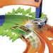 Hot Wheels: Pista de curse cu două benzi și 2 mașini de curse - Mattel