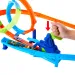 Hot Wheels: Set de pistă pentru cascadorii cu dublă buclă - Mattel