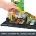 Hot Wheels: Stație de încărcare oraș set de pistă cu 1 mașinuță - Mattel