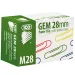 ICO: M28 agrafe de birou colorate 28 mm 100 de bucati 