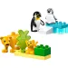 LEGO® DUPLO®: Familii de animale sălbatice: Pinguini și lei (10442)