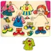 Puzzle forme îmbracă fetiţa