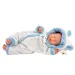 Llorens: Băiat bebeluș cu model de barză în pijama moale, 31cm