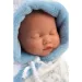 Llorens: Băiat bebeluș cu model de barză în pijama moale, 31cm