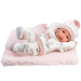 Llorens: Bimba, păpușă nou-născută de 35 cm, cu biberon și pătură.