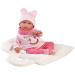 Llorens: Mimi, păpușă de 42 cm care plânge, cu port-bebe alb