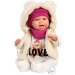 Llorens: Mimi, păpușă plângătoare de 42 cm, în set cu ursulețul Love Bear