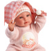 Llorens: Olivia, păpușă care plânge de 38 cm, cu pătură în carouri