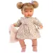 Llorens: Păpușă Joelle de 38 cm cu sunet, în vestă de blană.