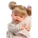 Llorens: Păpușă Joelle de 38 cm cu sunet, în vestă de blană.