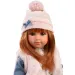 Llorens: Păpușă Nicole cu păr roșu de 35 cm, cu vestă roz