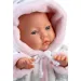 Llorens: Păpușă bebeluș fetiță în pijama moale cu urechi de iepuraș 31cm