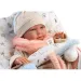 Llorens: Păpușă plângătoare Mimi de 42 cm cu căciulă cu urechi și pernă
