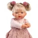 Llorens: Păpușă plângătoare Roberta de 33 cm cu suzetă în rochie cu buline