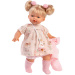 Llorens: Roberta, păpușă de 33 cm, cu suzetă, într-un cardigan roz.