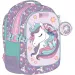 Luna: Ghiozdan școlar Must Team Unikornis cu 3 compartimente rotunjite, rucsac 32x18x43cm