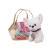 Luna: Pui de câine de pluș Pet Family în geantă pentru căței, 20 cm