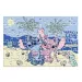 Luna: Puzzle Disney Stitch 2-în-1 cu 60 de piese și figurina Stitch