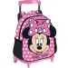 Luna: Rucsac cu roți pentru grădiniță Must Team Minnie Mouse, 27x10x31cm