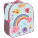 Luna: Rucsac pentru grădiniță Must Team 3D cu model curcubeu, 26x10x32cm