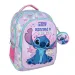 Luna: Rucsac școlar Must Team Stitch Having a Blast rotunjit, cu 3 compartimente, 32x18x43cm