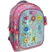 Luna: Rucsac școlar cu 3 compartimente, colțuri rotunjite, model Must Team good vibes cu emoji zâmbăreț, 32x18x43cm