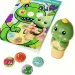 Luna: Set de 100 autocolante cu dinozauri, cu ștampilă cu dinozaur