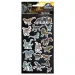 Luna: Set de autocolante 3D pufoase Jurassic World pe coală de 10x22 cm