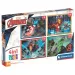 Marvel: Răzbunătorii 4 în 1 puzzle Supercolor - Clementoni